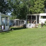 View of trailers with screened patios