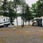 Trailers on lake sites