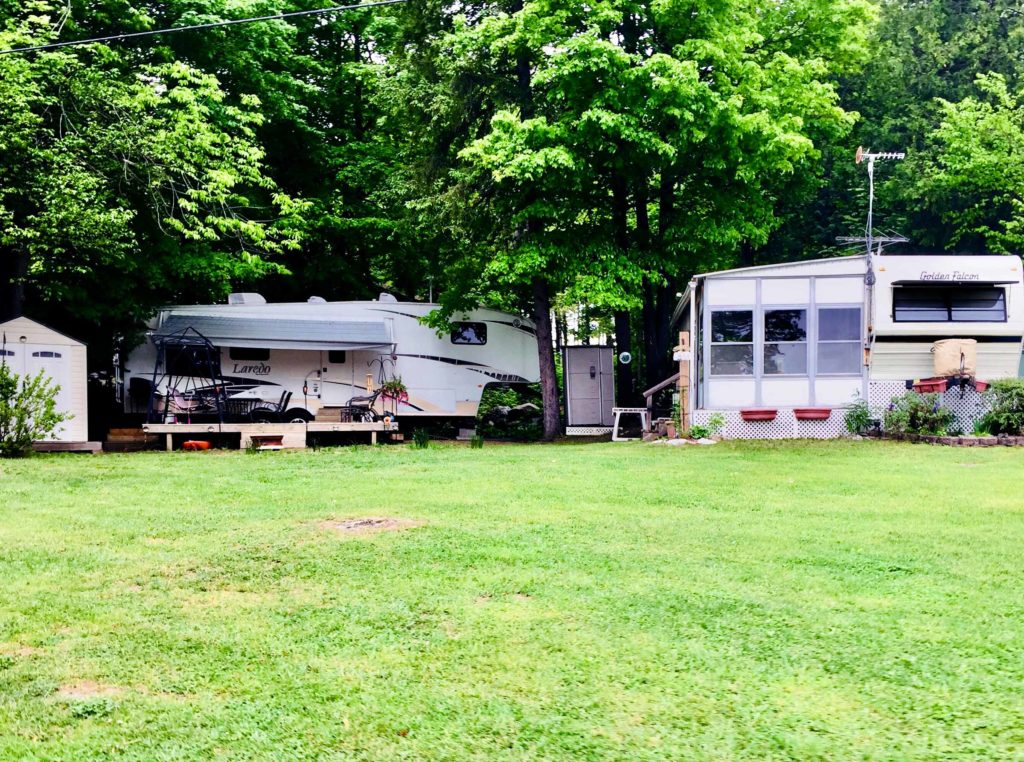 Two trailers/trailer sites at Pickerel Bay Lodge